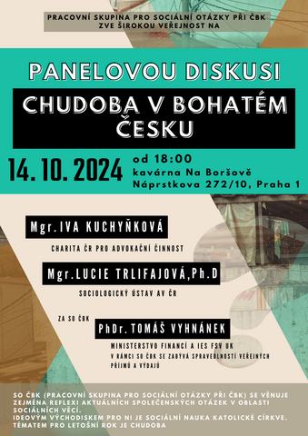 Panelová diskuse pro veřejnost - Chudoba v bohatém česku